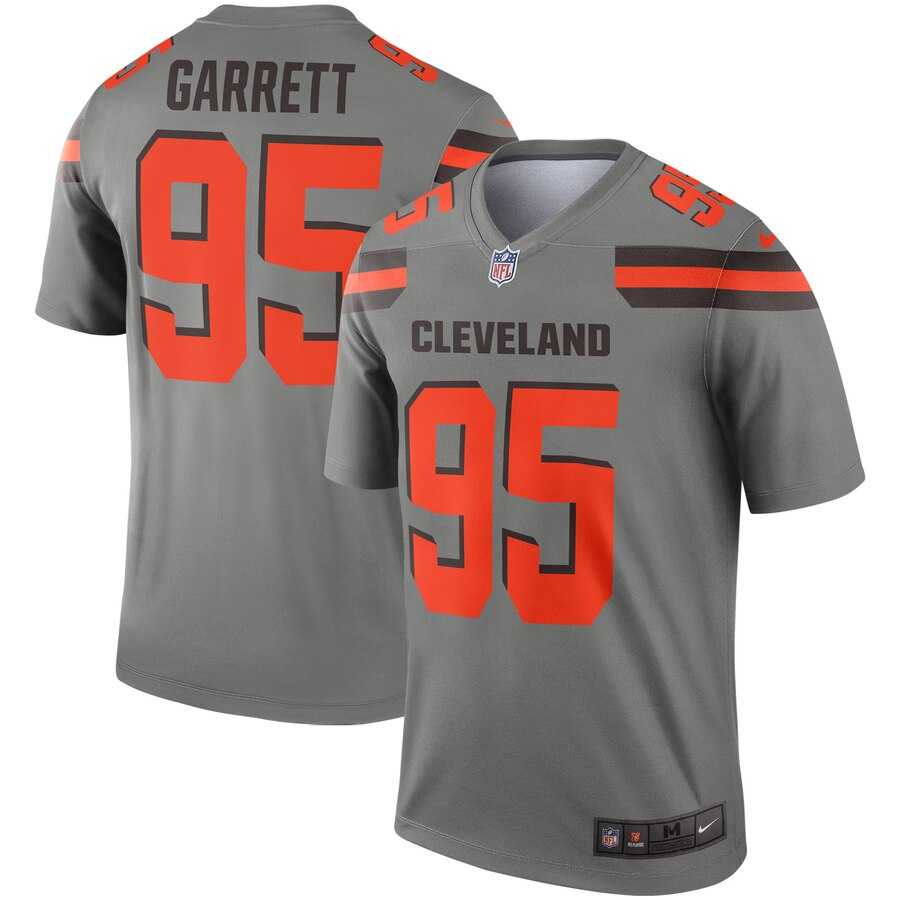 Nike Browns 95 Myles Garrett Gray Inverted Legend Jersey Dzhi,We sell and wholesale Nike Browns 95 Myles Garrett Gray Inverted Legend Jersey Dzhi on line form chian!